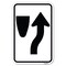 Signmission Keep Right Graphic Only Heavy-Gauge Aluminum Sign, 12" x 18", A-1218-23892 A-1218-23892 - alternate 1